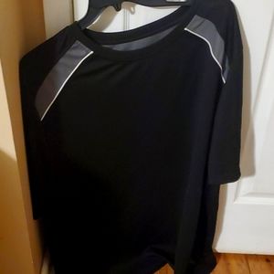 Men's 3XL Black Athletic Shirt